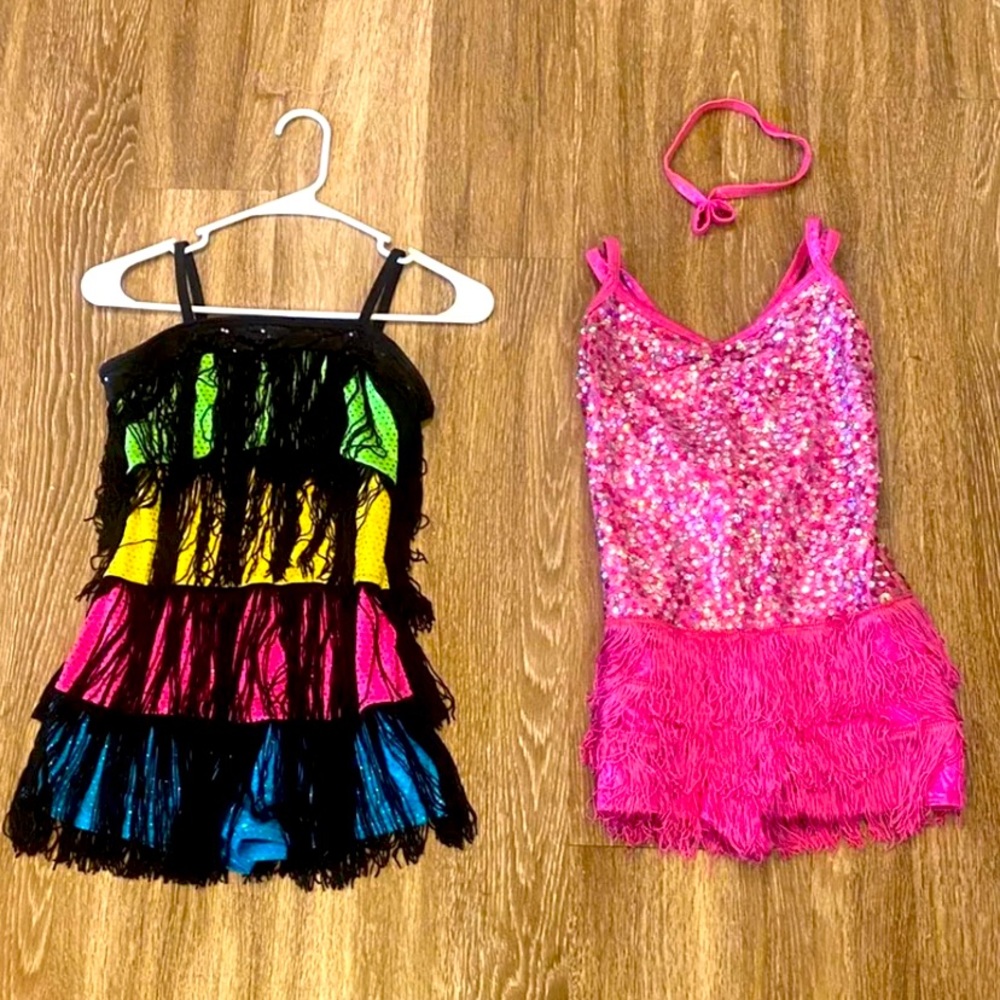 ❌SOLD❌ Lot of 2 Dance Costumes Flapper Sequin Halloween